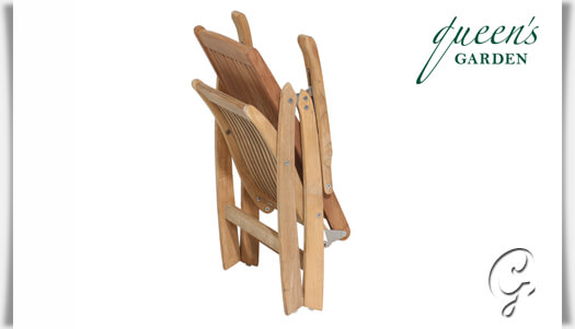 Gartenstuhl »York« klappbar aus Teak-Holz • Gartentraum.de