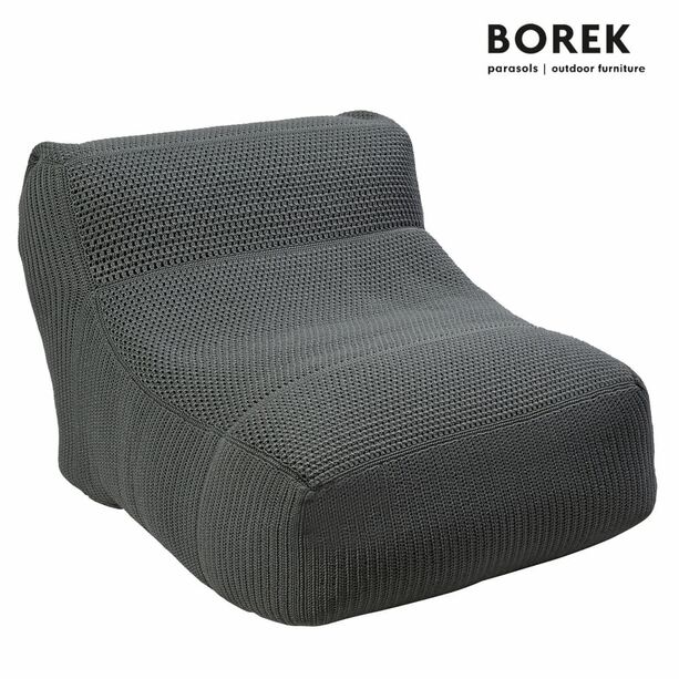 Groer Garten Sitzsack von Borek - anthrazit - modern - hochwertig - Leno Sitzsack