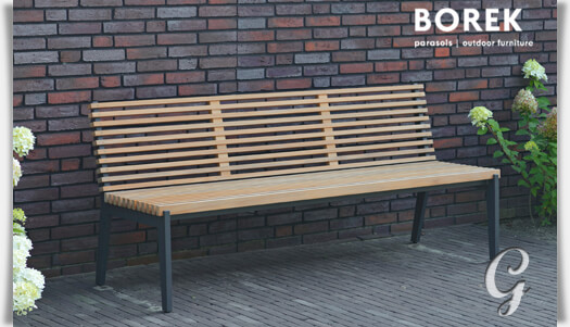 Gartenbank »Merano« von Borek - Alu & Holz • Gartentraum.de