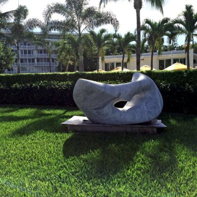 Gartendekorationen Palm Beach: Marmor Skulptur © Gartentraum.de