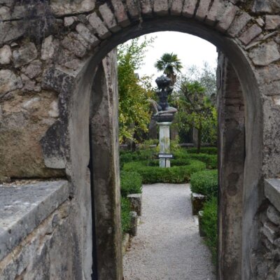 Gartengestaltung der Vittoriale degli italiani