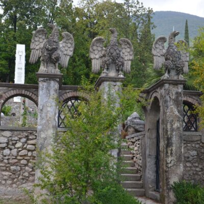 Gartengestaltung der Villa D’Annunzio