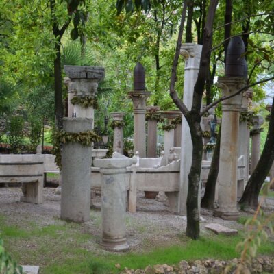 Gartengestaltung der Villa D’Annunzio