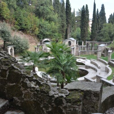 Gartengestaltung der Vittoriale degli italiani