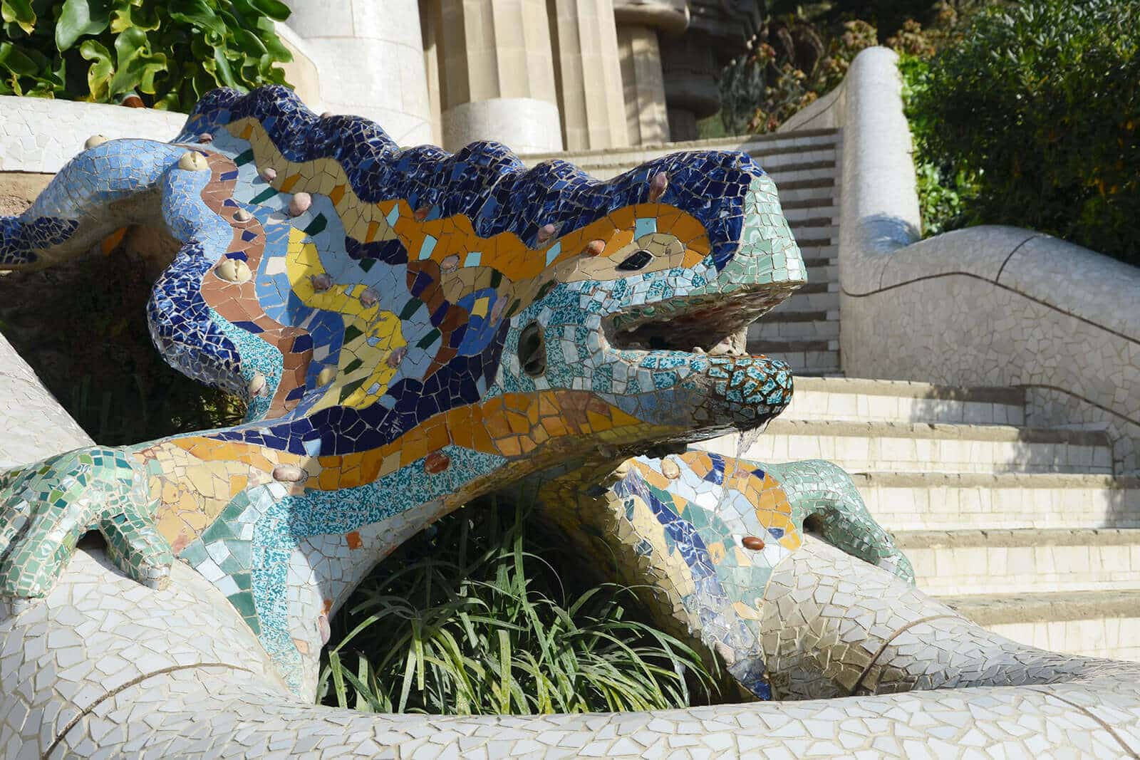 Barcelona Park Gueell Mosaike