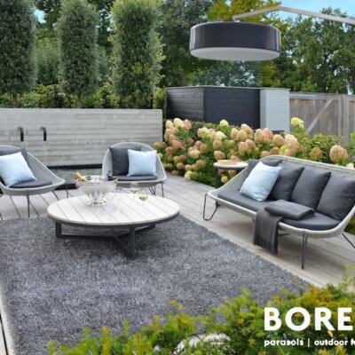 Moderne Lounge Sessel aus Polyrattan © BOREK