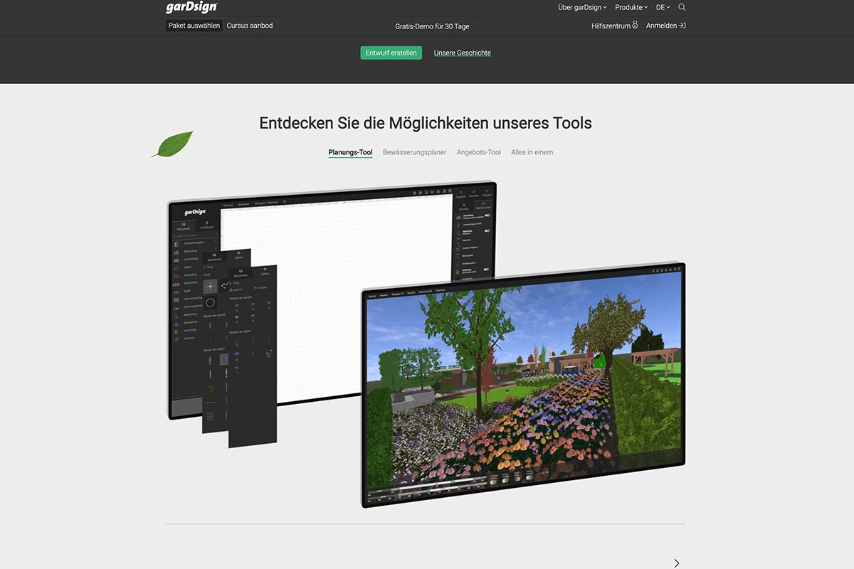 gardsign Website Gartenplaner