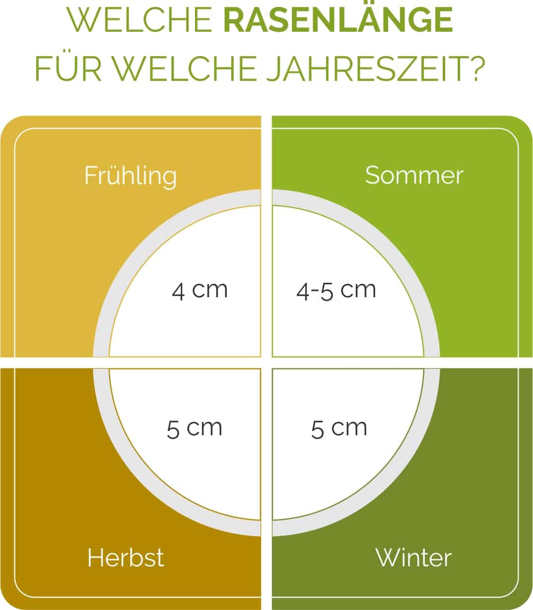 Die optimale Rasenlänge je nach Jahreszeit im Überblick