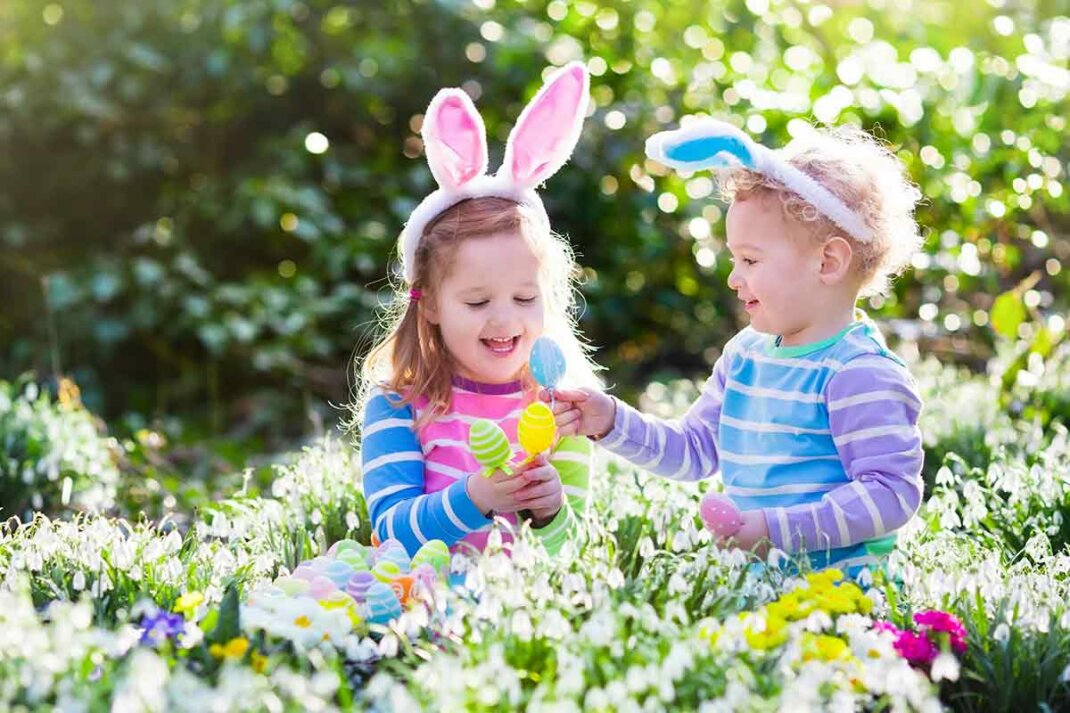 fröhliche und schöne ostergrüße für kinder 