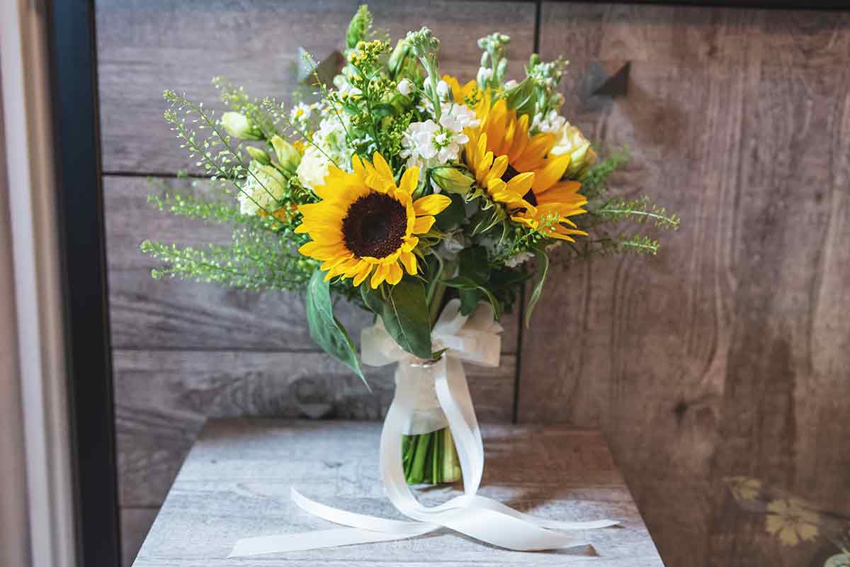 Sonnenblumen im Strauß