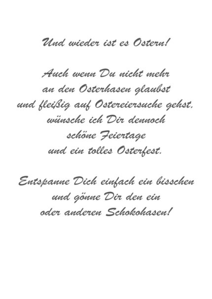 WIEDER OSTERN