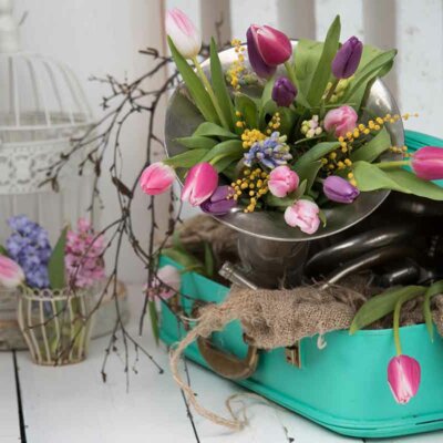 Deko mit Tulpen