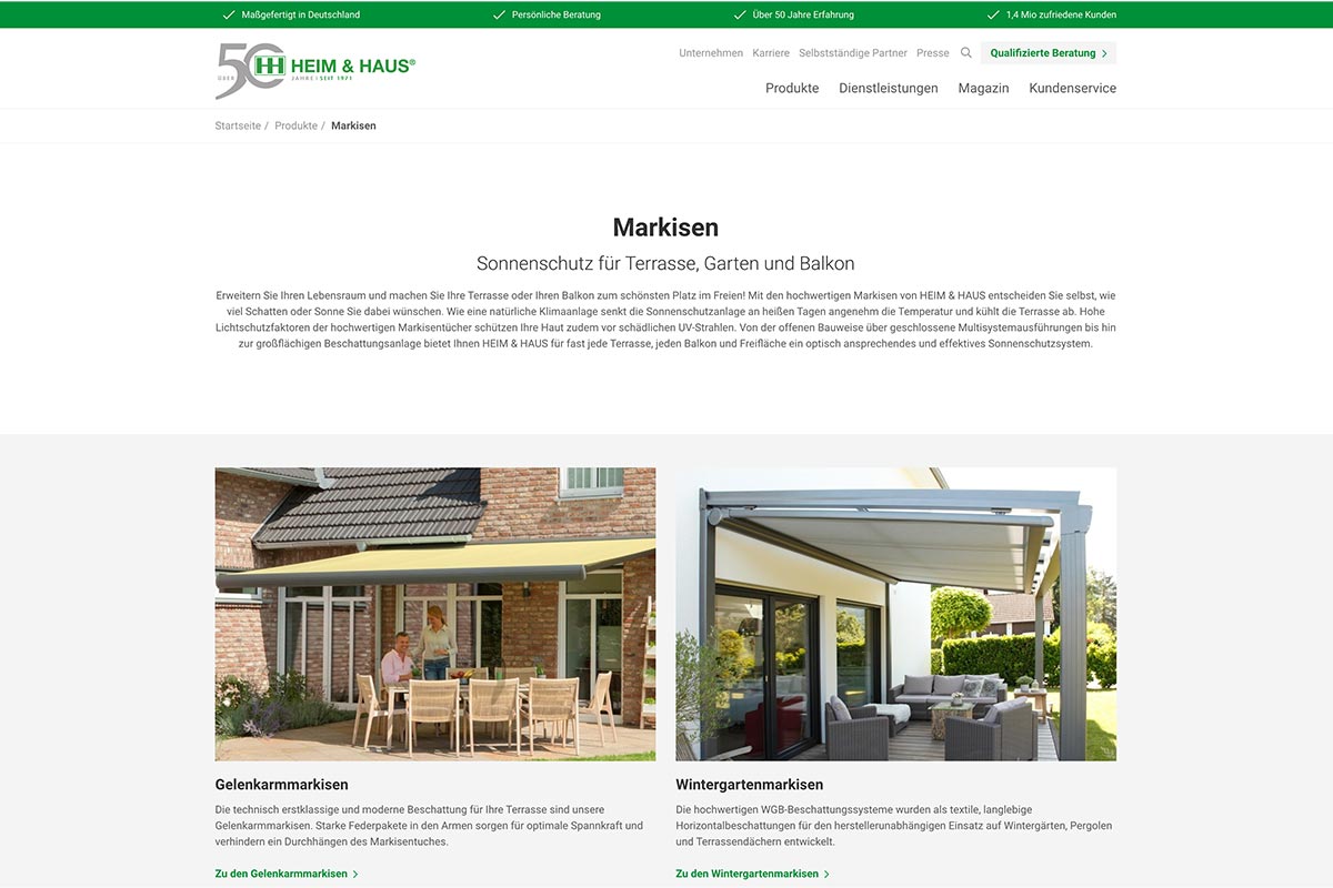 Homepage Heim & Haus