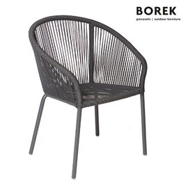 Gartenstuhl von Borek - Aluminium - dunkel grau - Colette...
