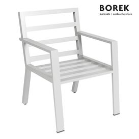 Borek Gartenstuhl aus Aluminium - modern - wei - Outdoor...