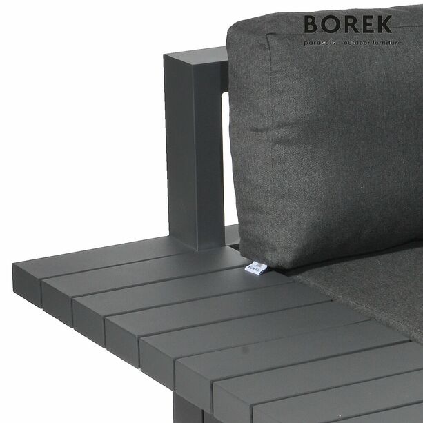 Modernes Garten Loungemodul - Borek - Aluminium - inkl. Kissen - Murcia Sitzmodul rechts / Anthrazit