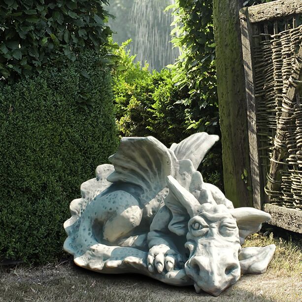 Garten Drachenfigur aus Steinguss - Gerwald