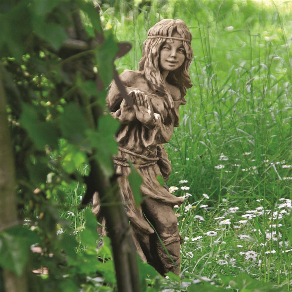 *NEU*: Deko-Figur “Waldmädchen Adele” aus Steinguss, grau