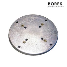 Verzinkte Terrassenplatte f�r Sonnenschirme von Borek - Terrassenplatte / New Flexy