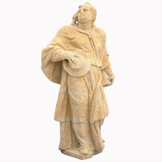 Besondere Skulptur Mann aus Steinguss  - Meluro
