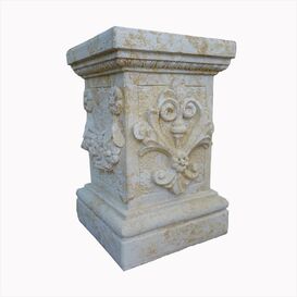 Groe Romantische Gartensule aus Steinguss  - Hadera