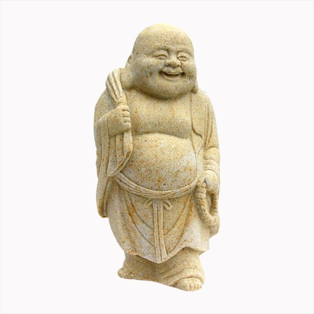 Laufende Deko Buddha-Figur aus Steinguss - Amida