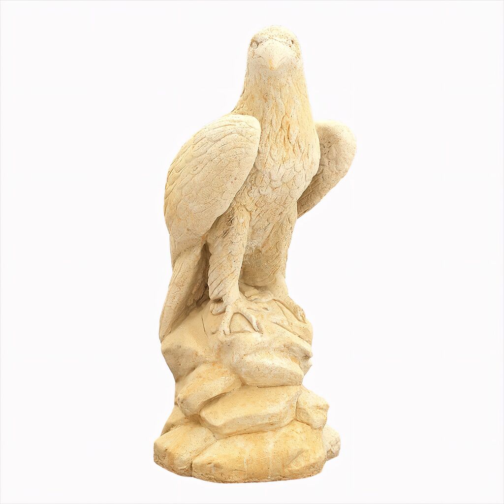 Image of Große Antik Skulptur Adler aus Steinguss - Massimo / Antikgrau