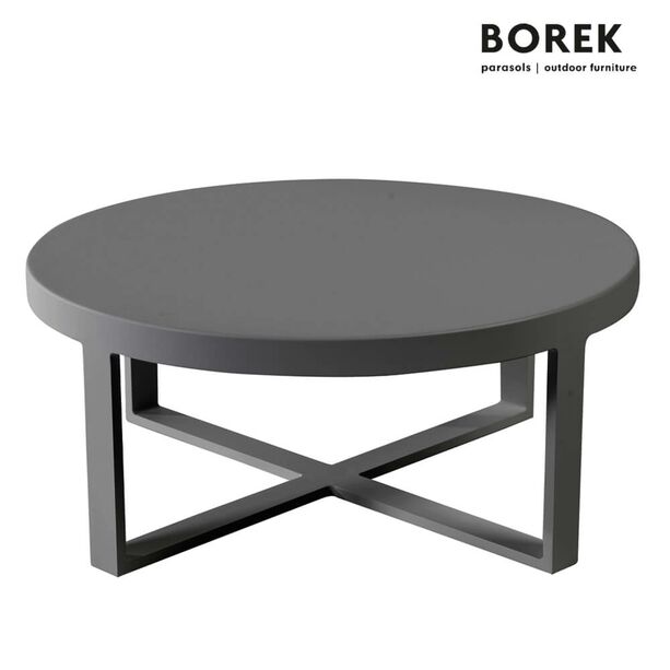 Runder Loungetisch fr drauen - Borek - Aluminium - modern - Force Couchtisch