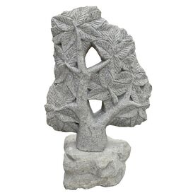 Edles Steinrelief Motiv Baum aus Naturstein  - Okayama