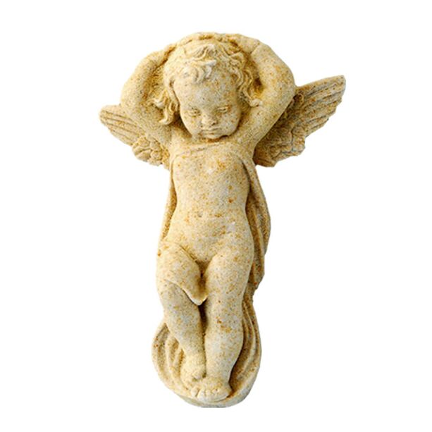Kleine Dekofigur mit Engel zur Wandbefestigung - Merte