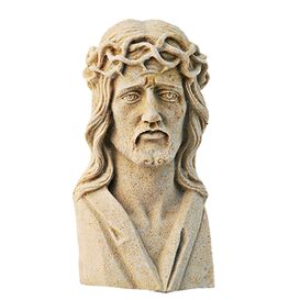 Jesus Steinguss Figur fr den Garten winterfest -...