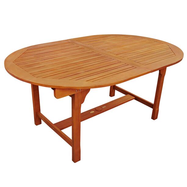 Holztisch für draußen - ausziehbar und mit Schirmloch - Alveolatae Tisch