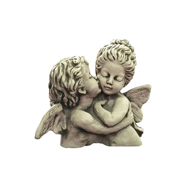 Kunstvolle Bste Engel und Elfe aus Steinguss - Fiona und Anton