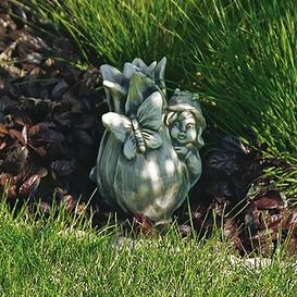 Blten Gartenkobold aus Stein mit Schmetterling - Phineus...