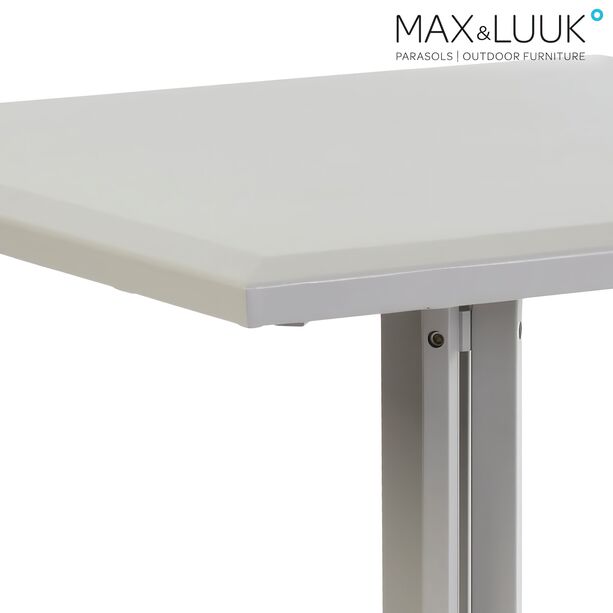 Kleiner eckiger Gartentisch von Max&Luuk - Aluminium - modern - 70x70cm - Stripe Gartentisch