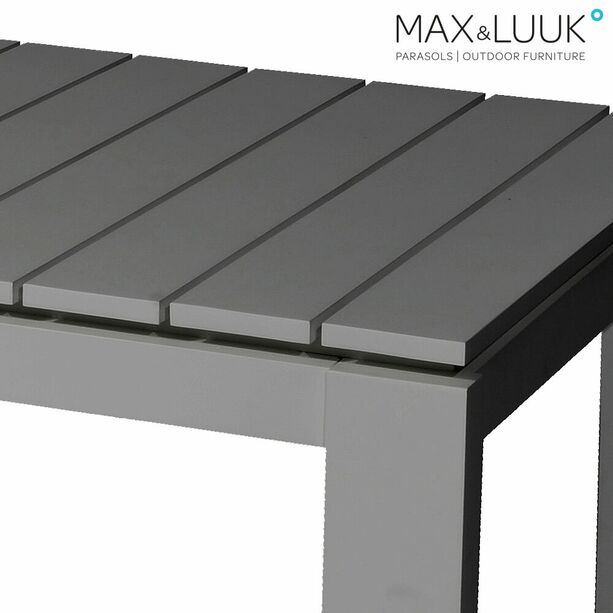 Max&Luuk Gartentisch Aluminium - 160x80cm - eckig - modern - Morris Tisch