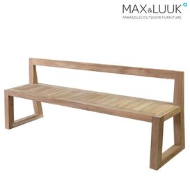 Gartenbank mit R�ckenlehne - Teakholz - modern - Max&Luuk - Mason Gartenbank / 81x214x58cm