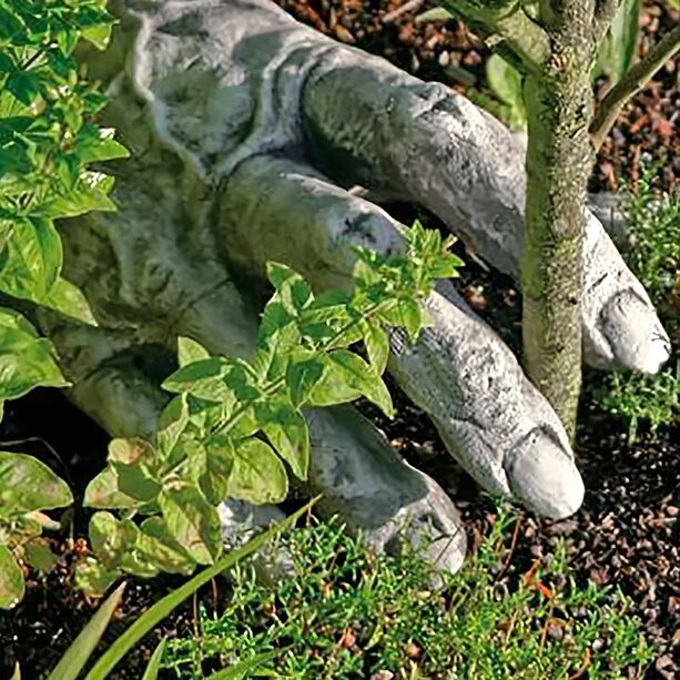 Einzigartige Steinfigur fr den Garten - Gnom Hand - Roganor