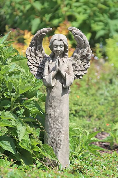 Garten Engelfigur betend fr drauen aus Stein - Lianna