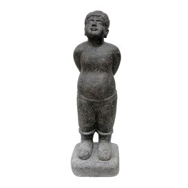 Jungen Skulptur aus Steinguss nach koreanischem Vorbild...