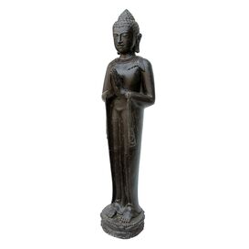 Stehende Buddha Skulptur aus Steinugss fr den Garten -...