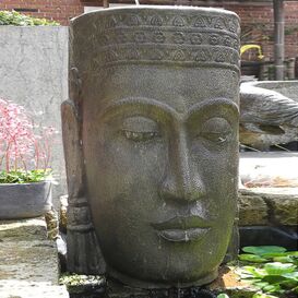 Auergewhnliches Steinguss Wasserspiel mit Buddha - Sengoku