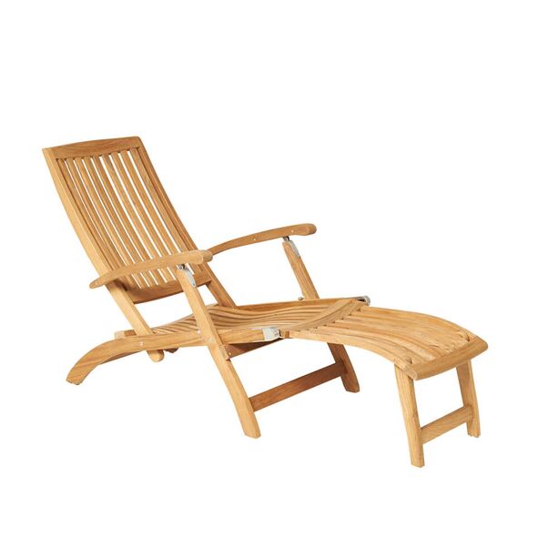 Garten Liegestuhl aus Teakholz - modern - Lola Deckchair