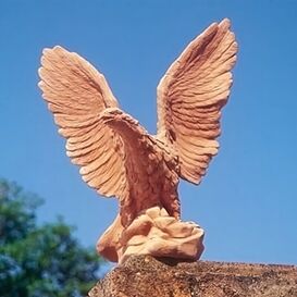 Adler Tierfigur aus Terrakotta fr den Garten - Aquila
