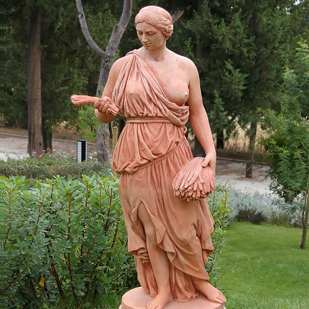 Terrakotta Frauen Skulptur griechisch - Atheia