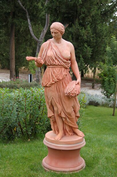 Terrakotta Frauen Skulptur griechisch - Atheia