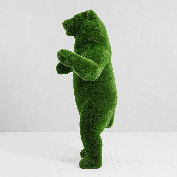 Große Bären Skulptur - Topiary - Glasfaserkunststoff - grün - Ursidae
