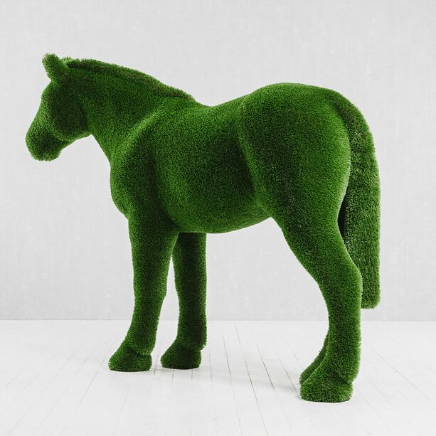 XXL Gartenfigur Pferd - Topiary - GFK & Kunstrasen - Pferdinand
