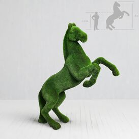 Topiary Garten Skulptur steigendes Pferd - GFK &...