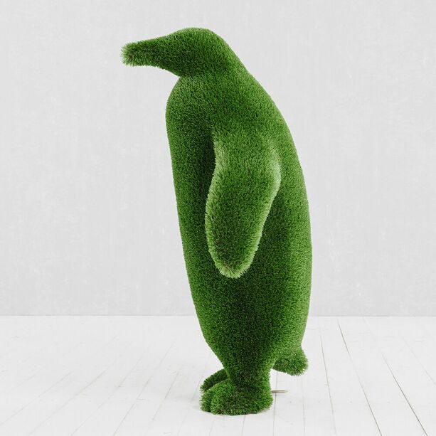 Garten Skulptur Pinguin - Topiary - GFK & Kunstrasen - Plum